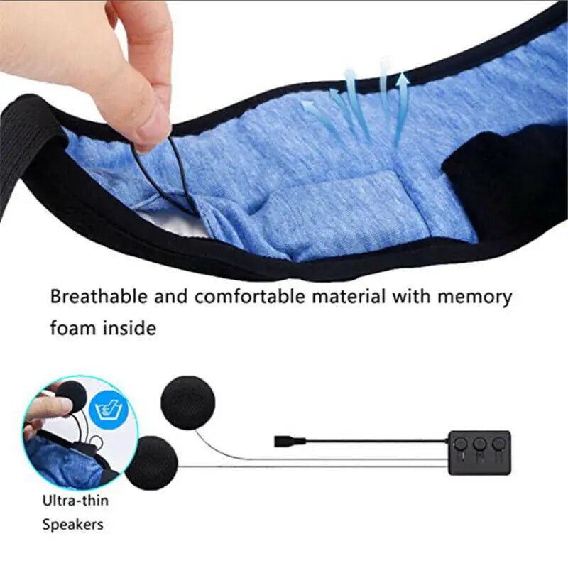 Wireless Eye Sleeping Mask With 5.0 Bluetooth Headphones Music Earphones