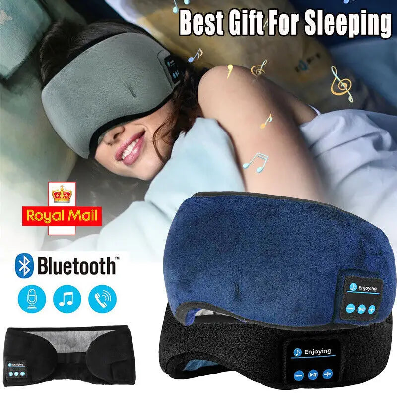 Wireless Eye Sleeping Mask With 5.0 Bluetooth Headphones Music Earphones