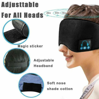 Wireless Eye Sleeping Mask With 5.0 Bluetooth Headphones Music Earphones