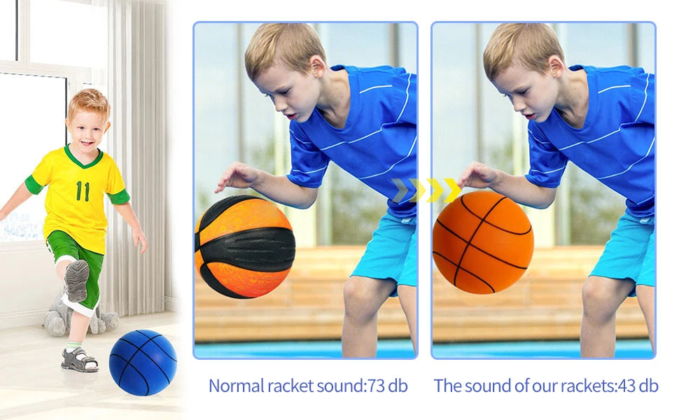 Silent Basketball,2025 Upgrade Dribble Dream Silent Basketball The Handleshh Silent Basketball Dribbling Indoor, Foam Basketball